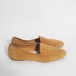 Birdies Vesper Toffee Suede Slip On Flat Loafers